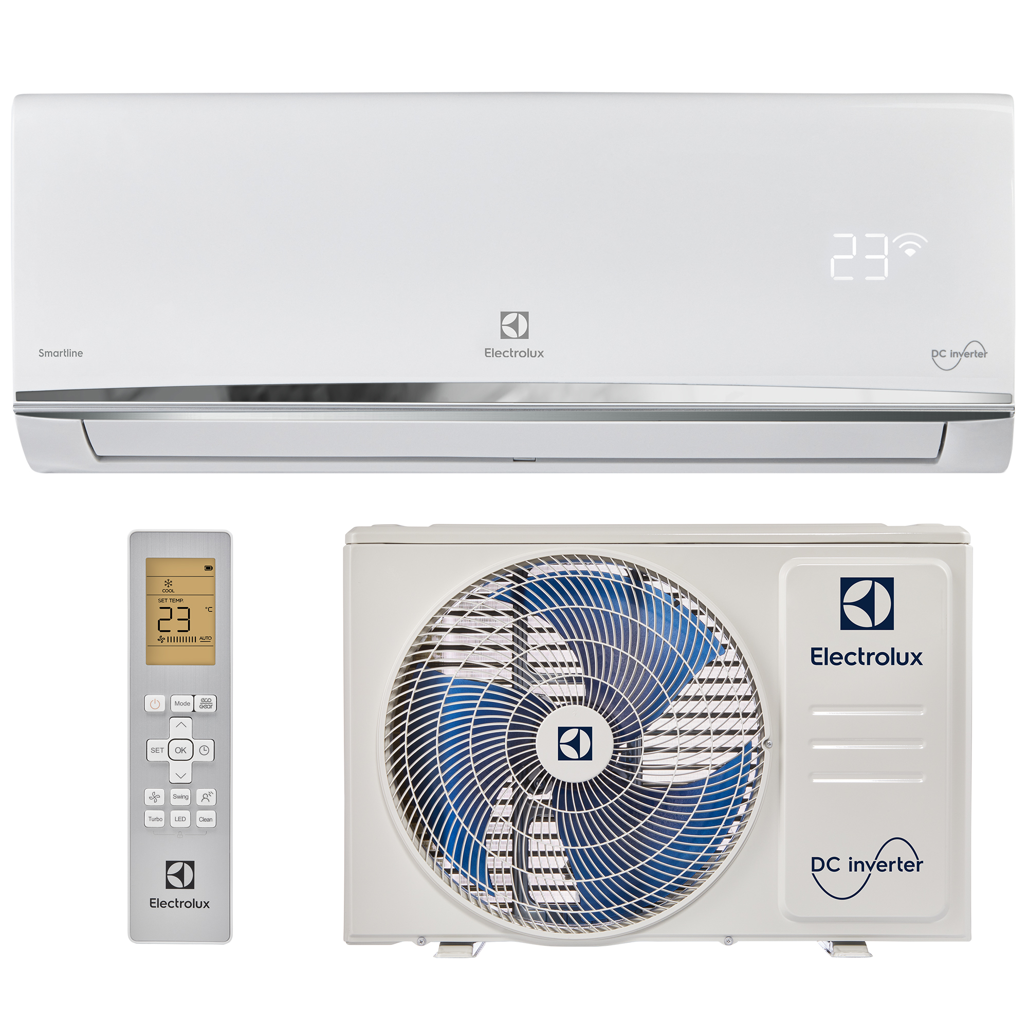 Кондиционер сплит-система Electrolux Smartline DC EACS/I-07HSM/N8 инвертор  – купить в Тольятти по цене 48 588 р. в интернет-магазине ванна.рф